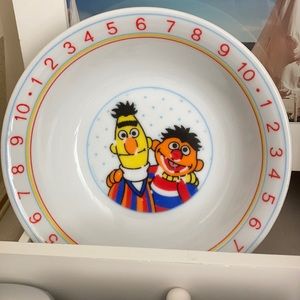 Sesame Street Bert and Ernie porcelain bowl